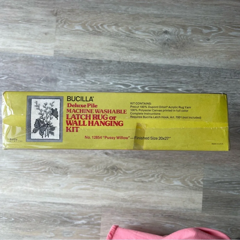 Bucilla Latch Hook Sealed Vintage Butterfly Wall Hanging Kit 20x27”
